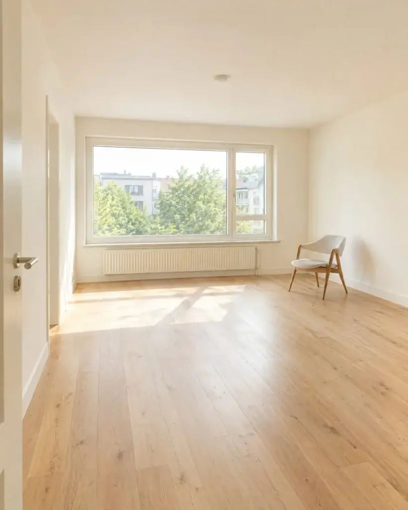 Lege huurwoning, fris geschilderd en verhuurklaar